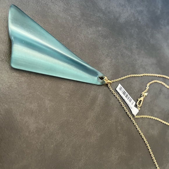 ALEXIS BITTAR Wavy Fan Pendant Necklace 195$ - Picture 8 of 9